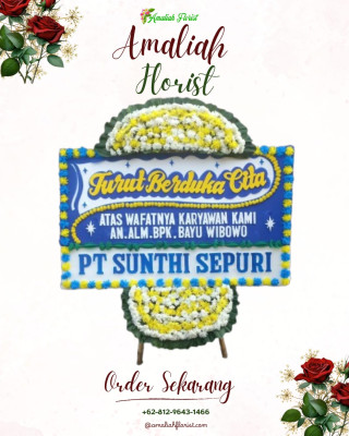 Papan Bunga Duka di Selamat